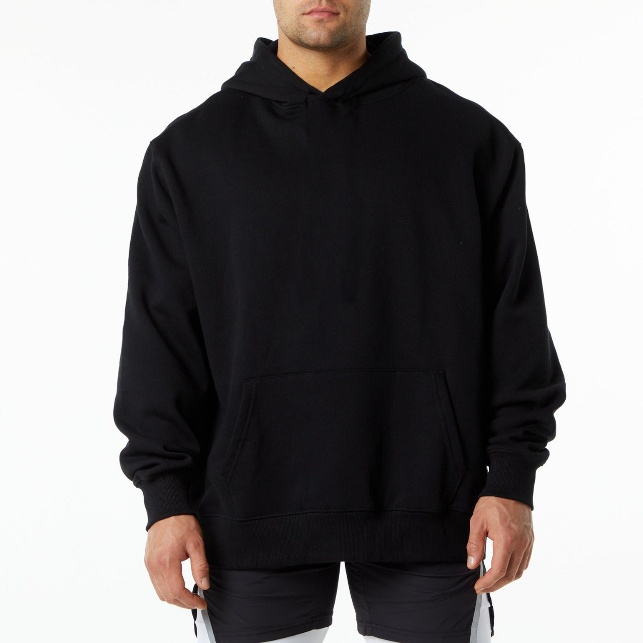 Herren Kapuzenpullover Elegante Kängurutasche Modern