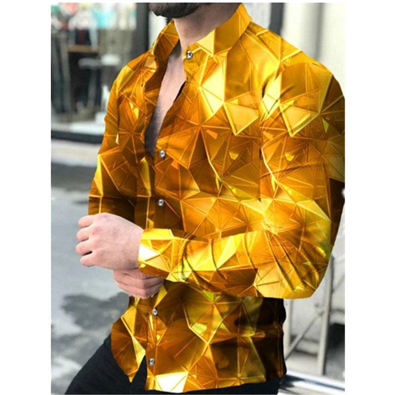 Herren Hemd Langarm Modern Techno-Style