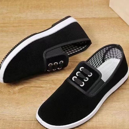 Damen Slipper Sportlich Elastisch Schnürsenkel