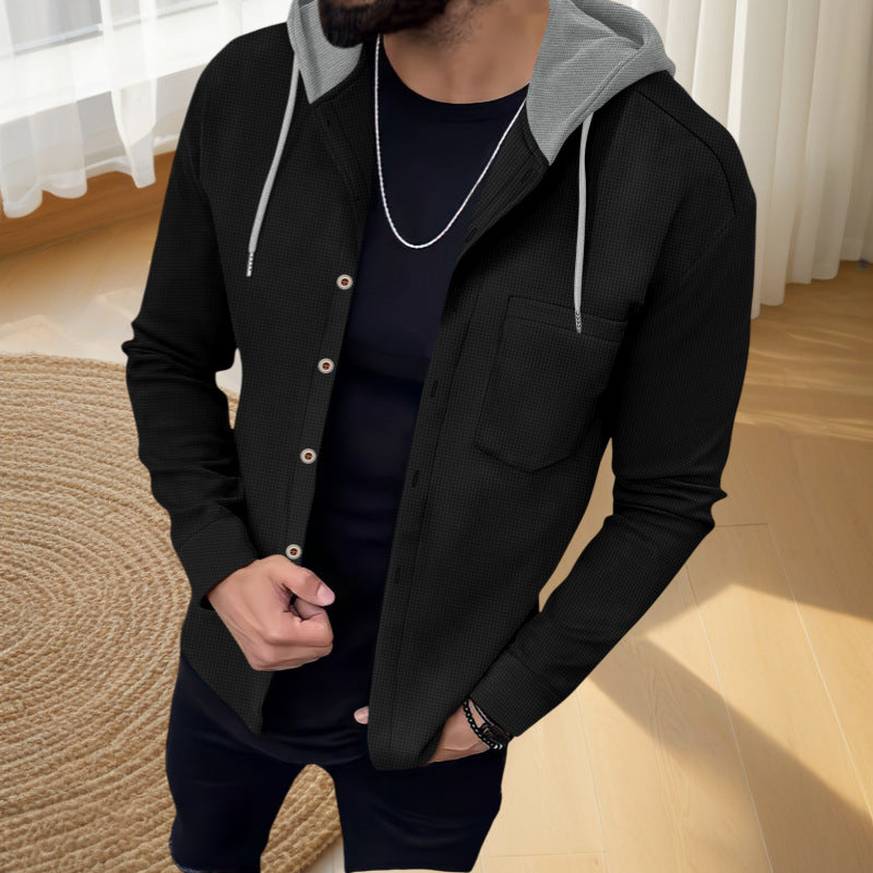 Herren Jacke mit Kapuze Modern Schnitt