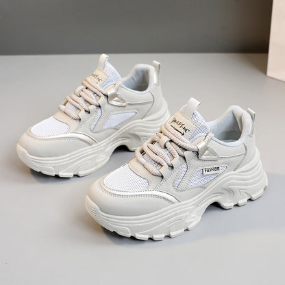 Damen Sneaker Chunky atmungsaktiv Laufschuhe Sportlich