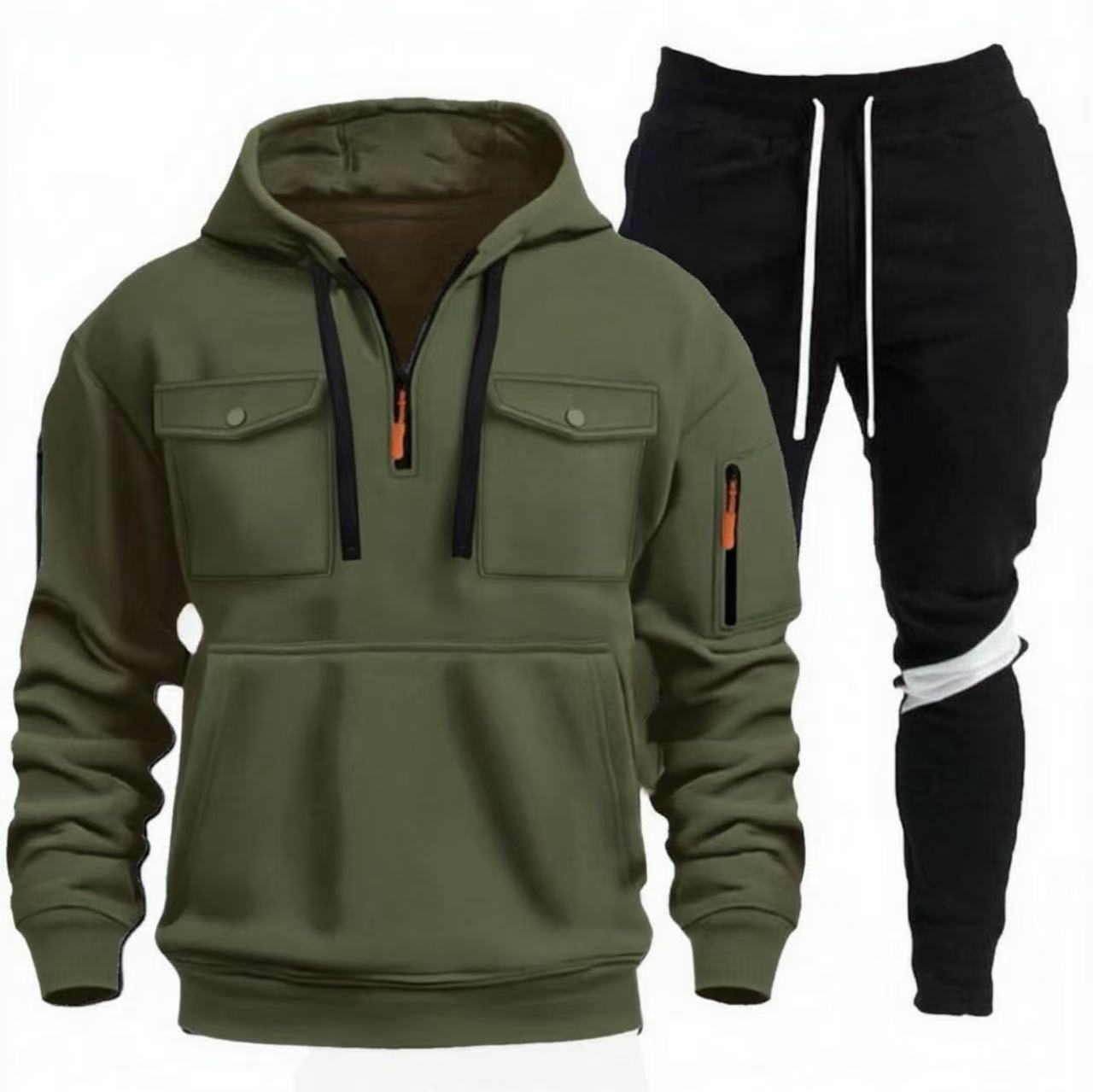 Herren Kapuzenjacke Sportlich mit Sporthose - BerlinGlamour