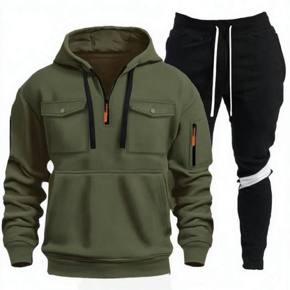 Herren Kapuzenjacke Sportlich mit Sporthose - BerlinGlamour