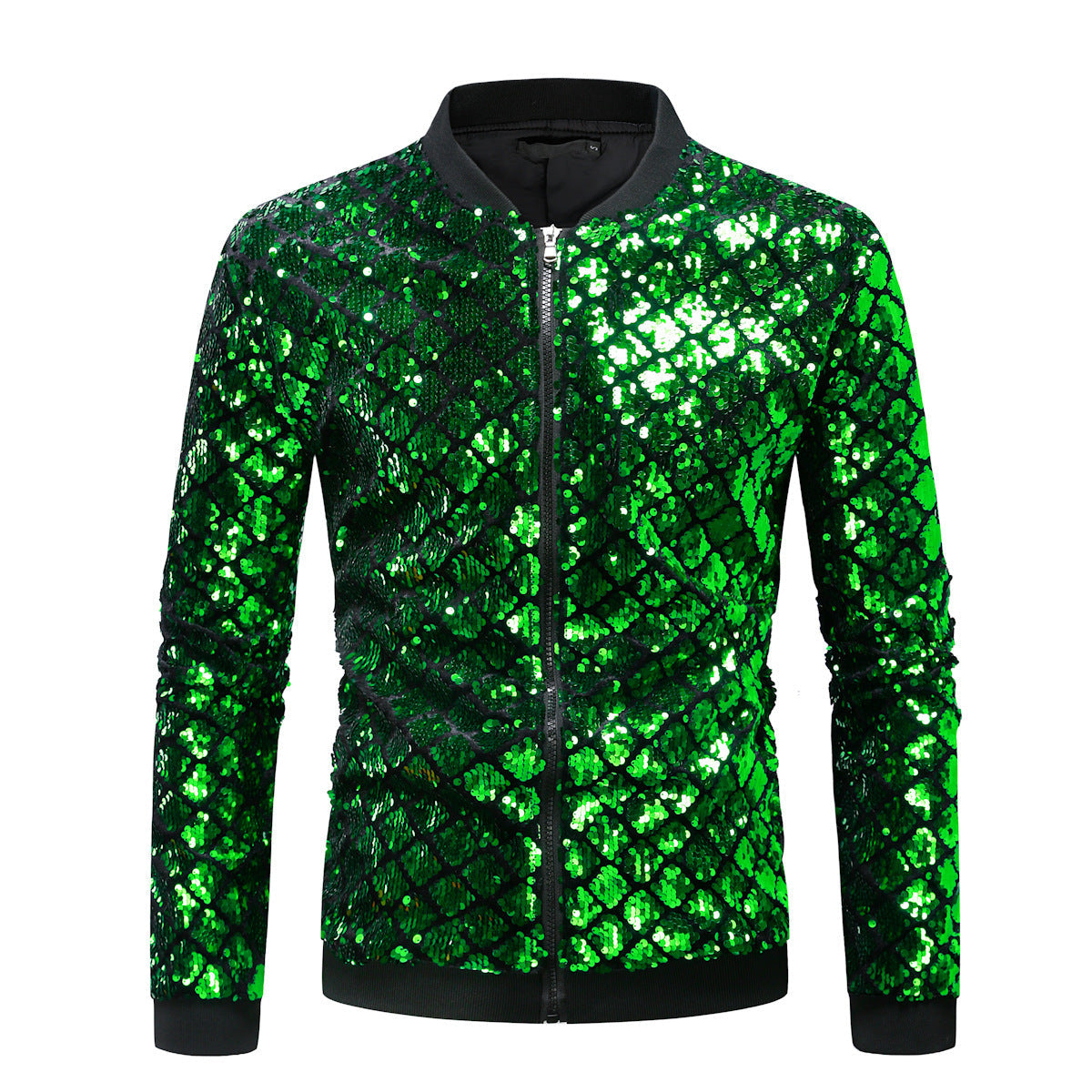 Herren Steppjacke Glitzernd Elegant Winter