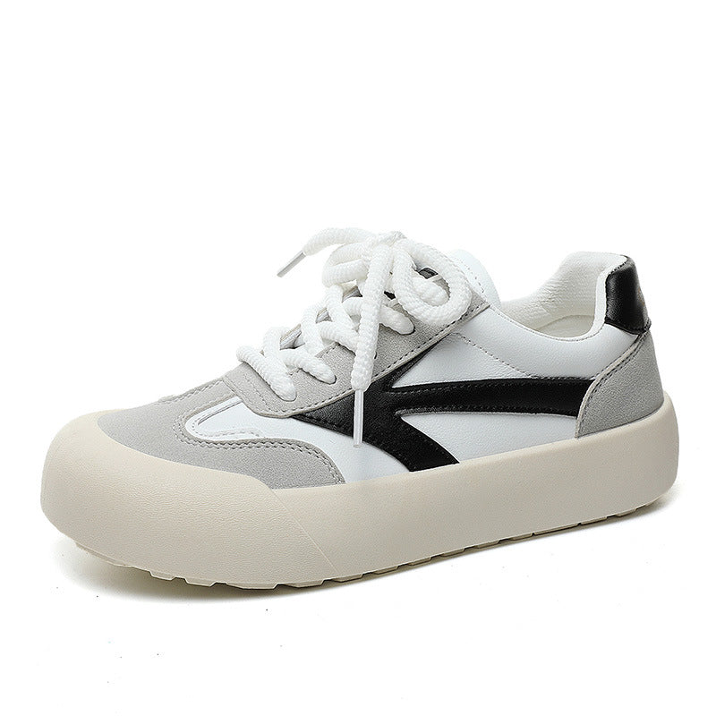 Damen Sneaker Bequem Sportlich Weiß Schwarz