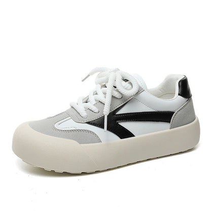 Damen Sneaker Bequem Sportlich Weiß Schwarz