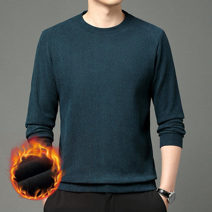 Herren Pullover Wärmer Rundhals Aus Merino-Wolle