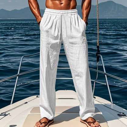 Bequeme Herren Leinenhose Elastisch Sommerhose - BerlinGlamour