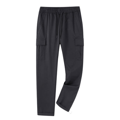Herren Cargo-Hose Elastischer Bund Große Taschen