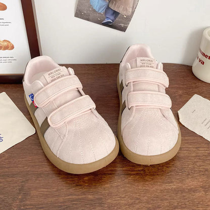 Damen Sneaker Flauschig Weich mit Klettverschluss