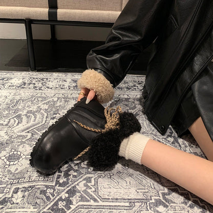 Damen Winterstiefel Warm Kuschelig Schnürstiefel