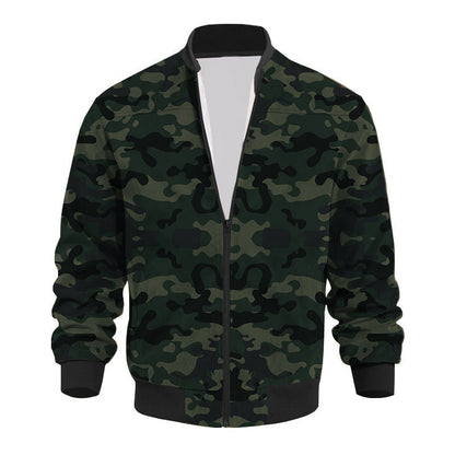 Herren Bomberjacke Camouflage Modern Elastisch