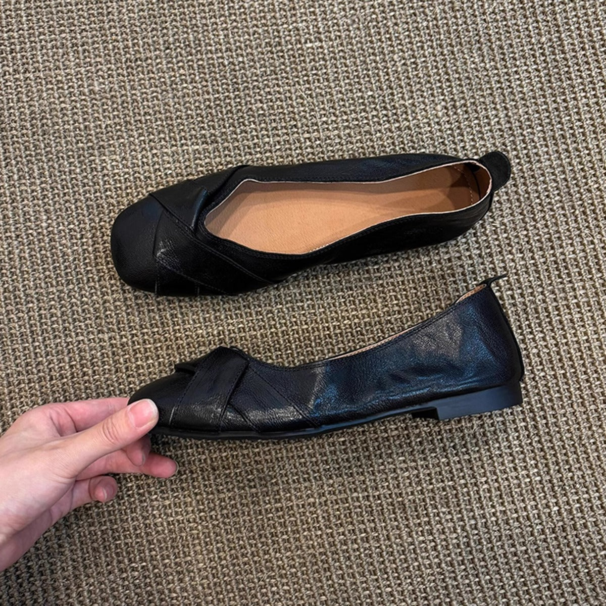 Damen Ballerinas Weich Flexible Schuhe Bequem