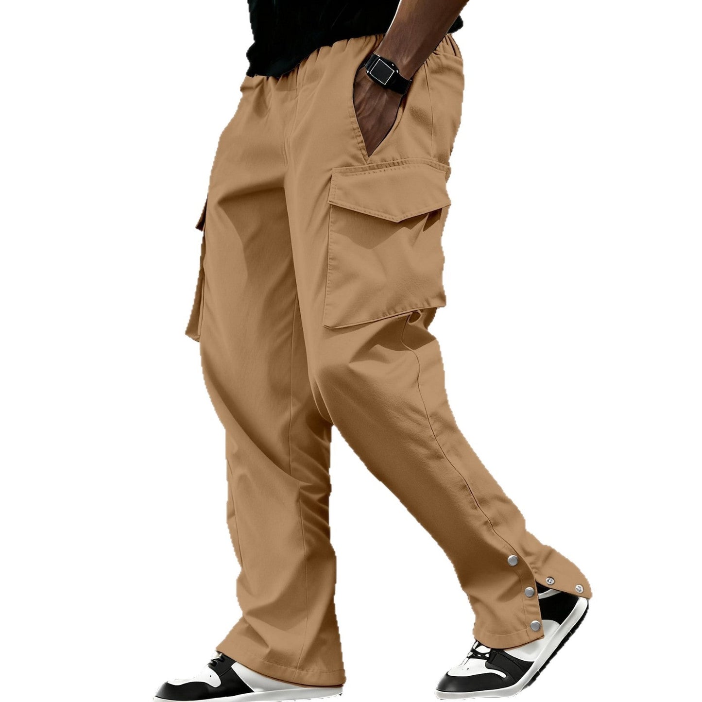 Herren Cargo-Hose mit vielen Taschen und elastischem Bund