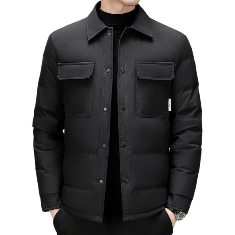 Herren Steppjacke Leicht Praktisch Mit Taschen