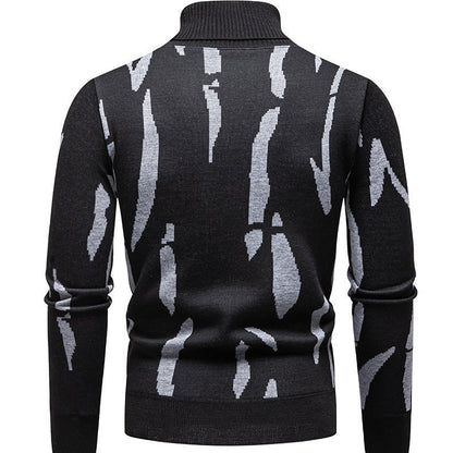 Herren Rollkragenpullover Modern Auffälliges Muster