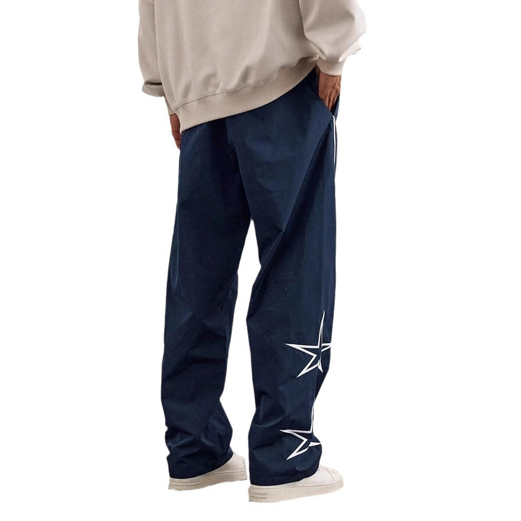 Herren Cargo-Hose Bequem Mit Sternenapplikationen