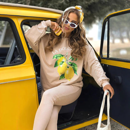 Damen Sweatshirt Set mit bequemen Leggings Casual