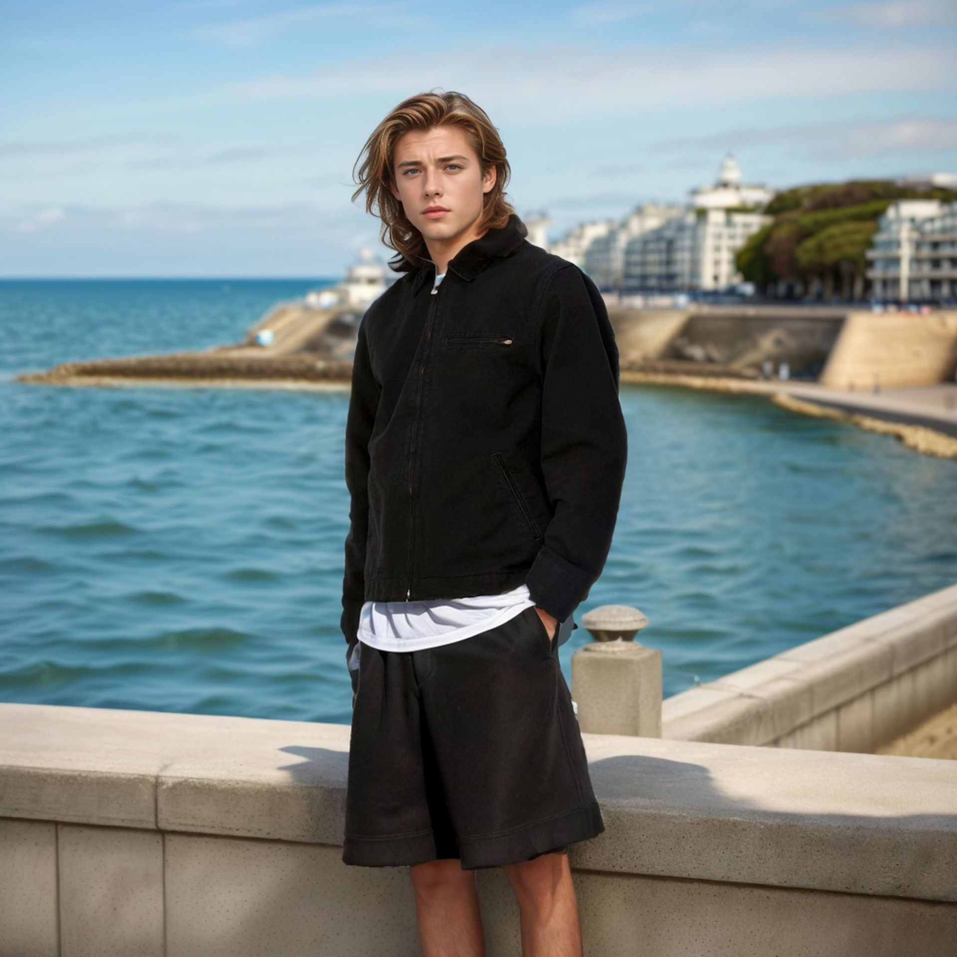 Herren Freizeitjacke Modern Sportlich Strukturiert - BerlinGlamour