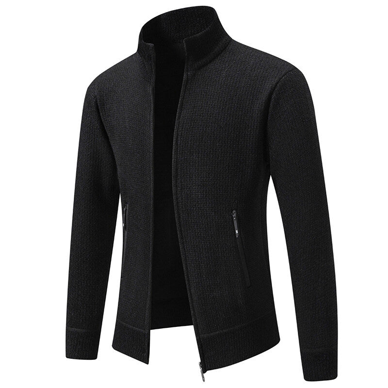Herren Strickjacke Leicht Sportlich Modern Zipper