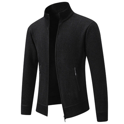 Herren Strickjacke Leicht Sportlich Modern Zipper