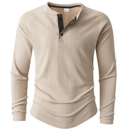 Herren Langarm-Shirt Strukturiert Modern Berlin Chic