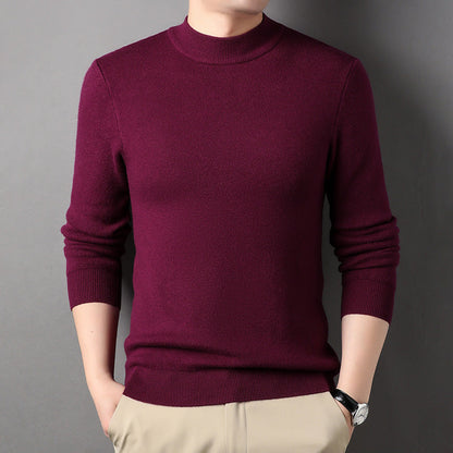 Herren Strickpullover Elegante Moderner Stehkragen