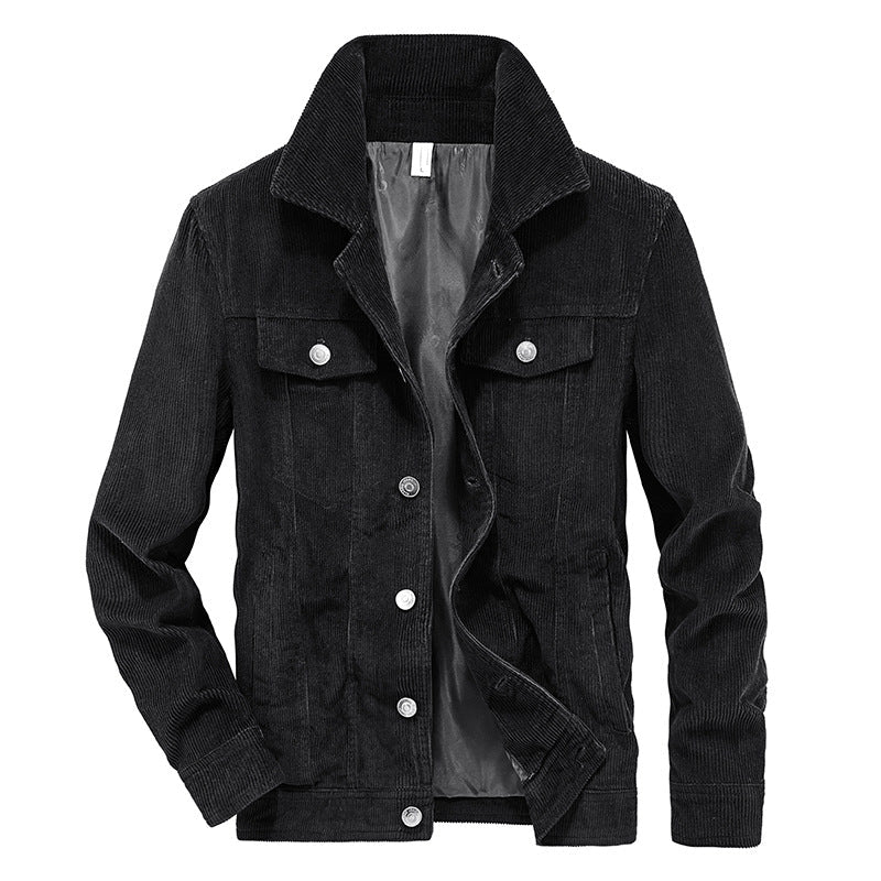 Herren Cordjacke Leicht Slim Fit Modern