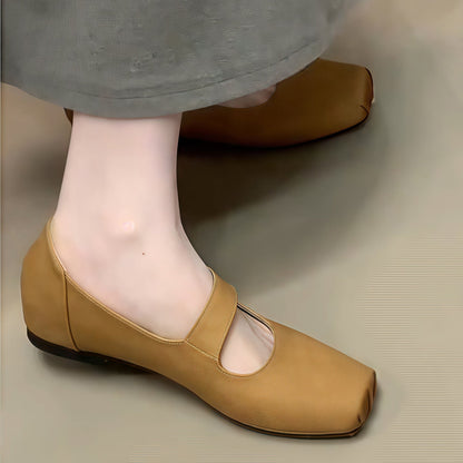 Damen Ballerinas Bequem Verstellbar Komfortfußbett - BerlinGlamour