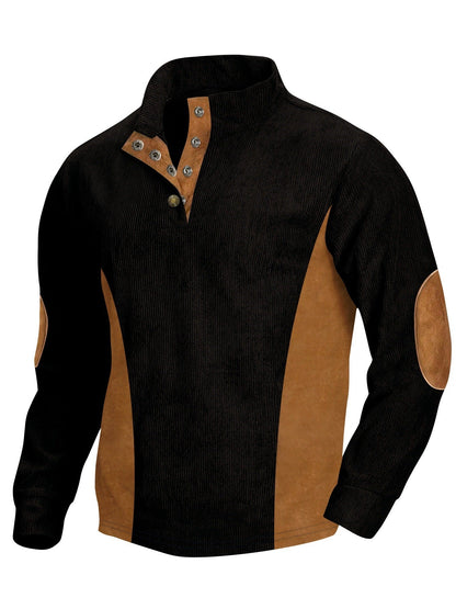 Herren Langarm-Shirt Modern Ripp-Design Elegantes Design