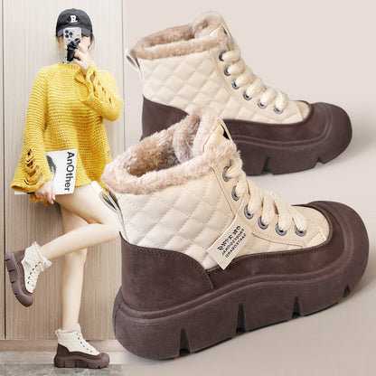 Damenschuhe Winterstiefel Warm Kuschelig Rutschfest