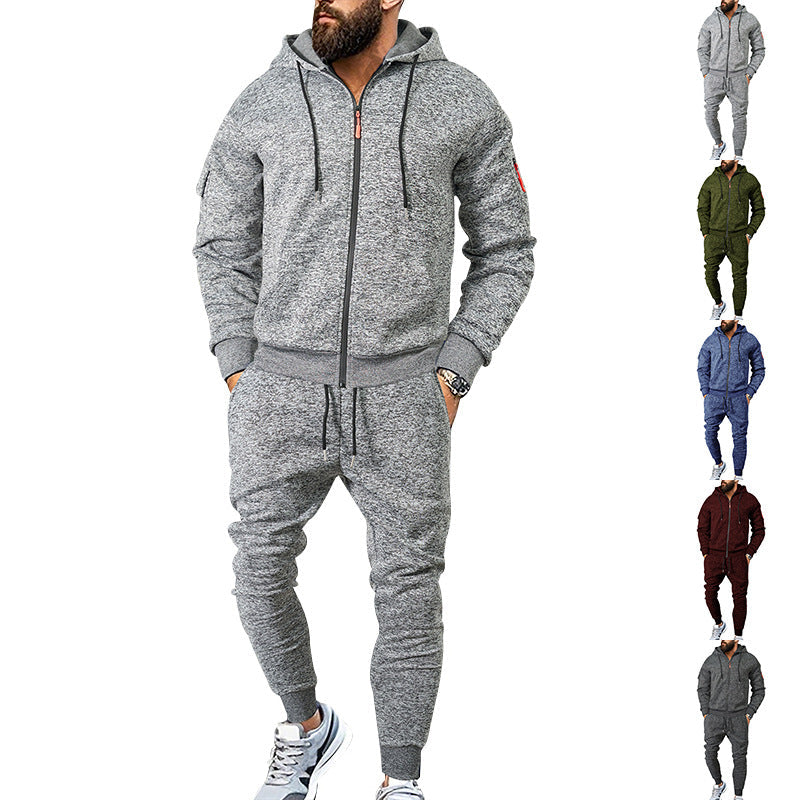Herren Freizeitanzug Modern mit Kapuze und Taschen