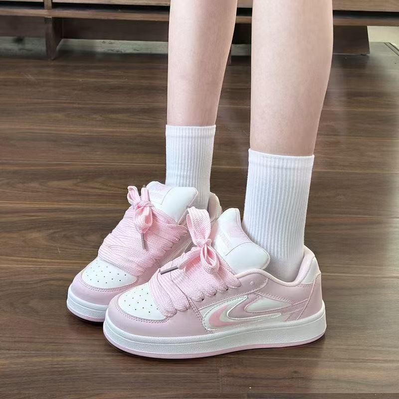 Damen Sneaker Sportlich Bunt Schnürsenkel - BerlinGlamour