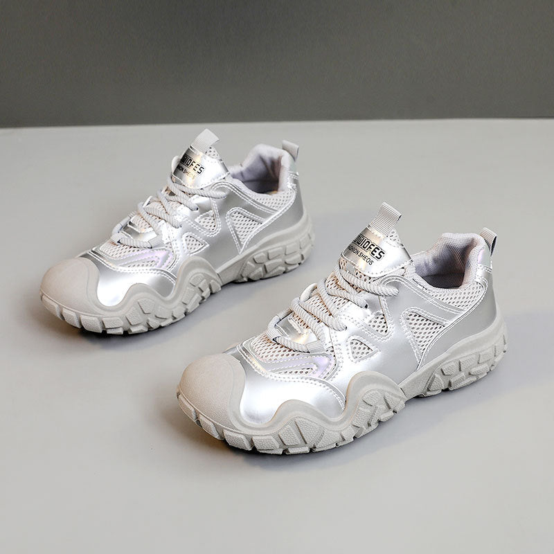 Damen Sneaker Sportlich Reflektierend Laufschuhe