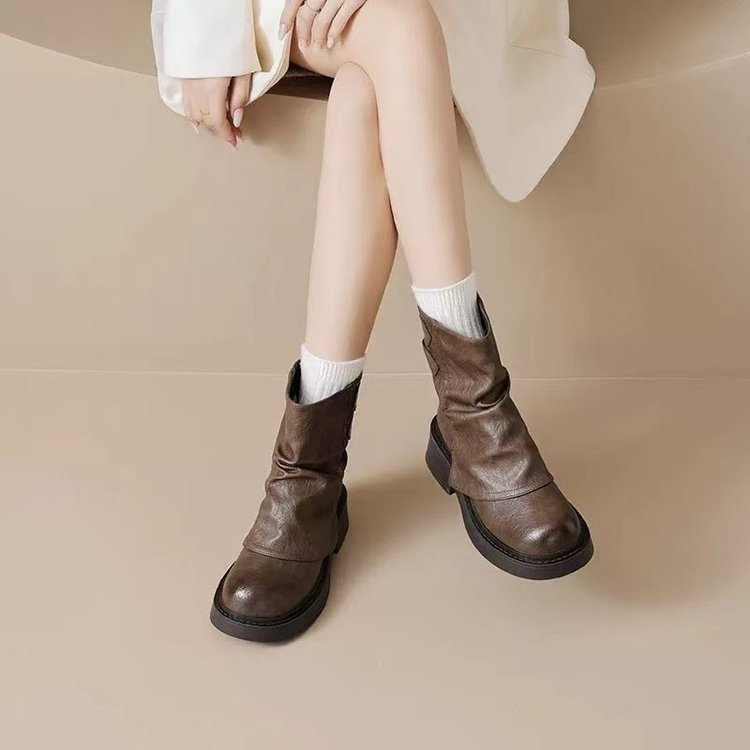 Damen Stiefeletten Komfortabel Moderner Stil