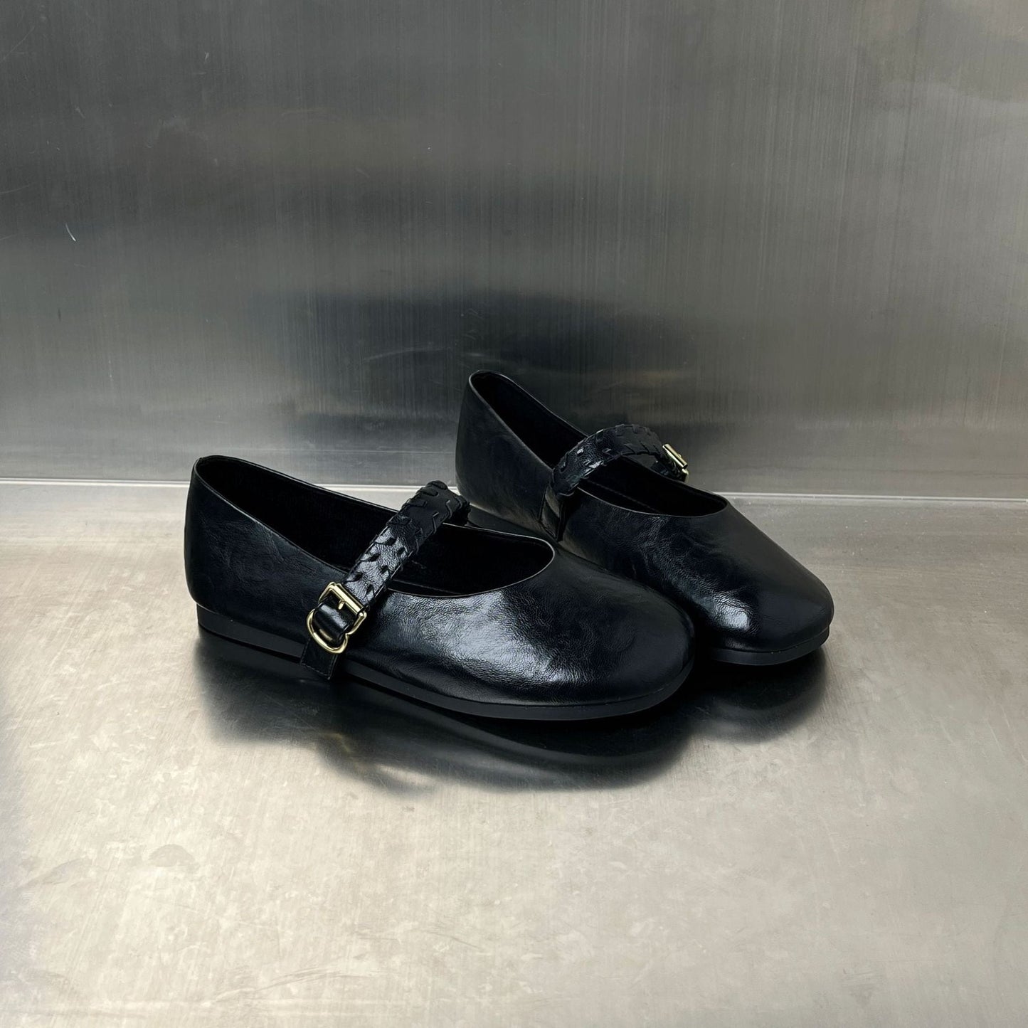 Damen Ballerinas Elegante Riemen Schuhe Modisch