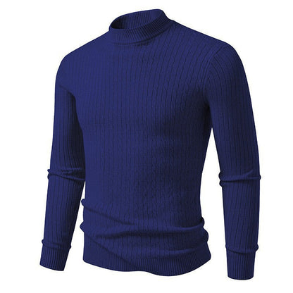 Herren Rollkragenpullover Strickpullover Modern Grobstrick