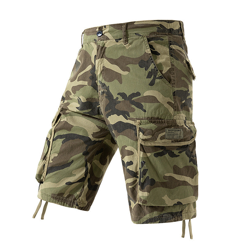 Herren Cargoshorts Camouflage Militärstyle mit vielen Taschen - BerlinGlamour