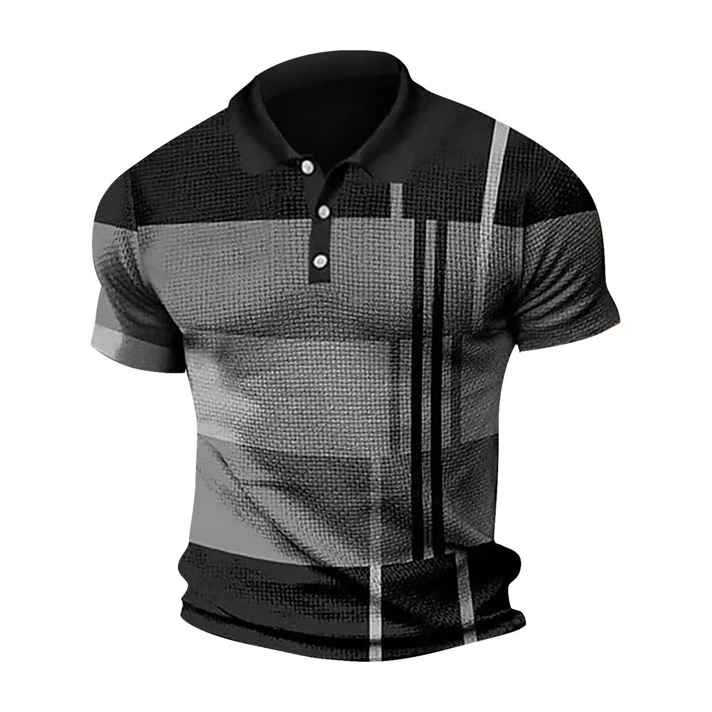 Herren Poloshirt Kurzarm Modern Grafikdesign