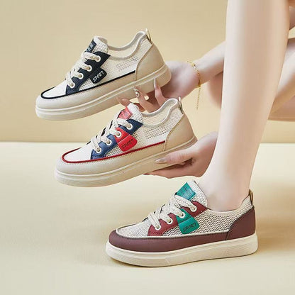 Damen Sneaker Sport Atmungsaktiv Freizeit Schuhe Bequem