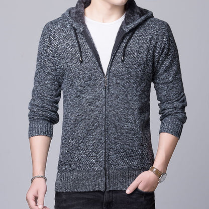 Herren Fleecejacke Kapuzenjacke Warm Isoliert