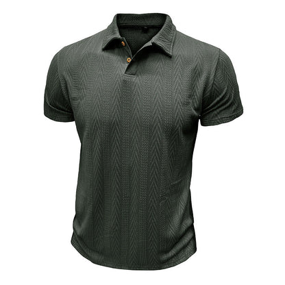 Herren Poloshirt Kurzarm Strukturiert Modern Berlin Style