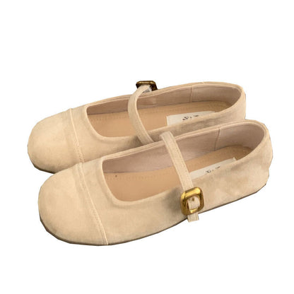 Damen Ballerinas Bequem Riemchen Schuhe Komfort