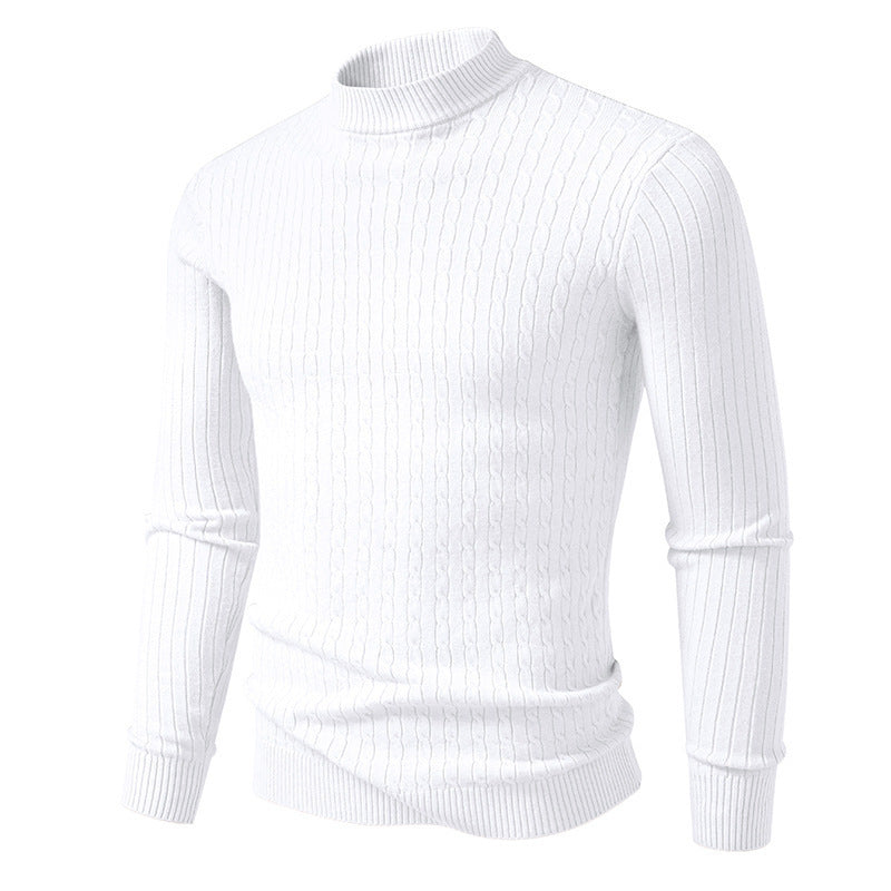 Herren Rollkragenpullover Strickpullover Modern Grobstrick