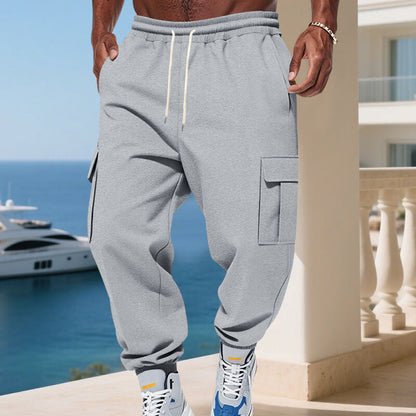 Herren Jogginghose Modisch Elastisch Mit Seitentaschen