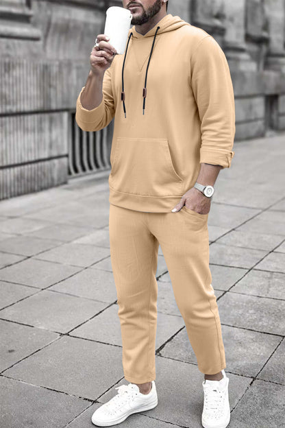 Bequemes Herren Sportset Hoodie Jogginghose Set Sportlich