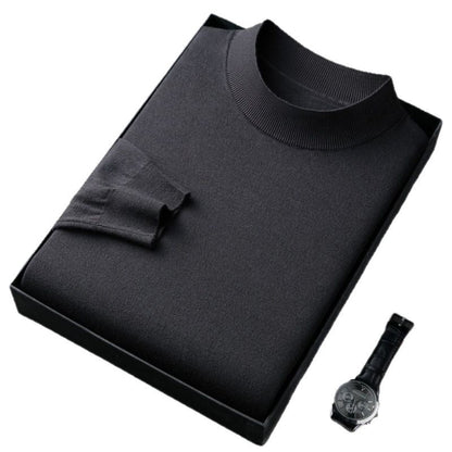 Eleganter Herren Pullover aus Baumwolle Fein Gestrickt