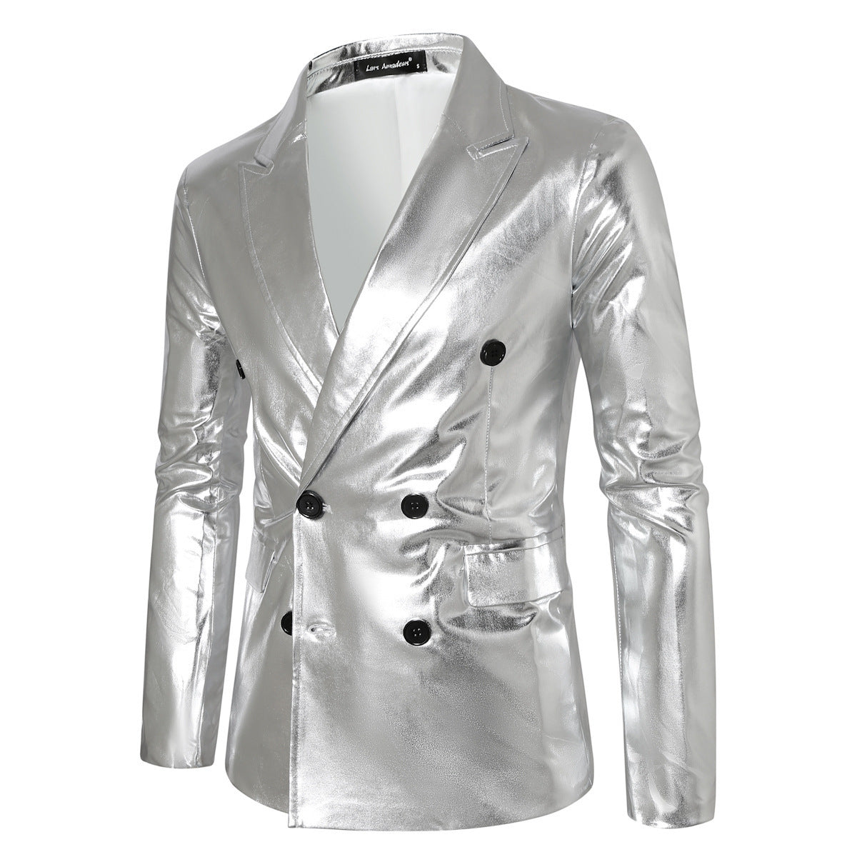 Herren Blazer Doppelreiher Schimmernd Elegant