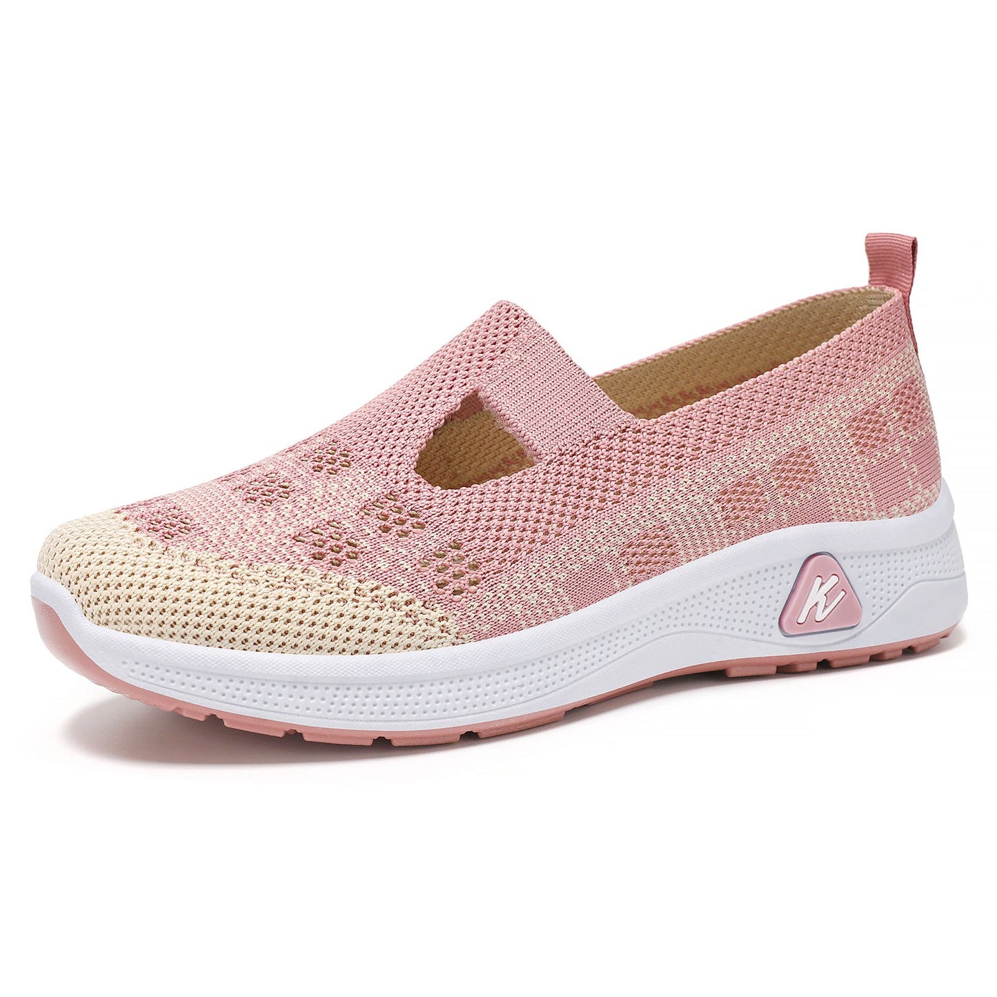 Damen Sneaker Slip-On Atmungsaktiv Bequem Sportlich