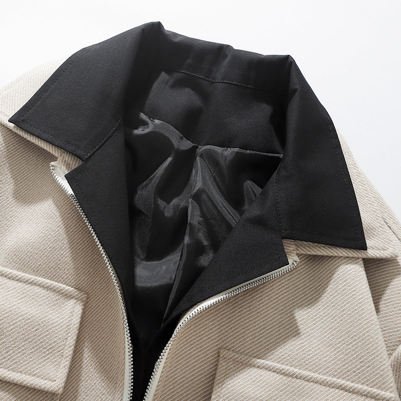 Herren Jacke Übergangsjacke Mit Taschen Modern